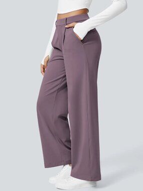 HALARA || Flex DayStretch High Waisted Straight Leg Pants Purple NWT - XS Petite